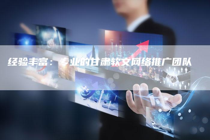 经验丰富：专业的甘肃软文网络推广团队