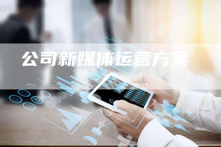 公司新媒体运营方案