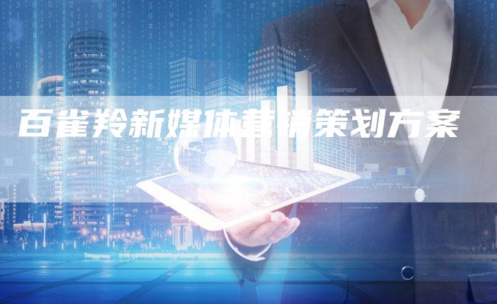 百雀羚新媒体营销策划方案-直编软文营销网