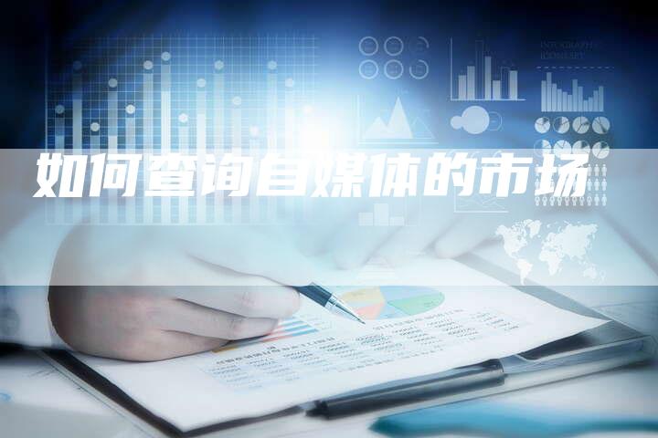 如何查询自媒体的市场-直编软文营销网