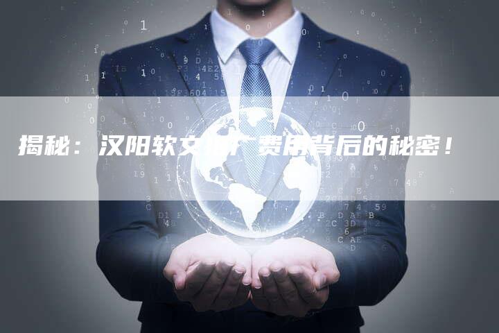 揭秘：汉阳软文推广费用背后的秘密！