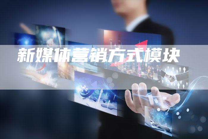 新媒体营销方式模块