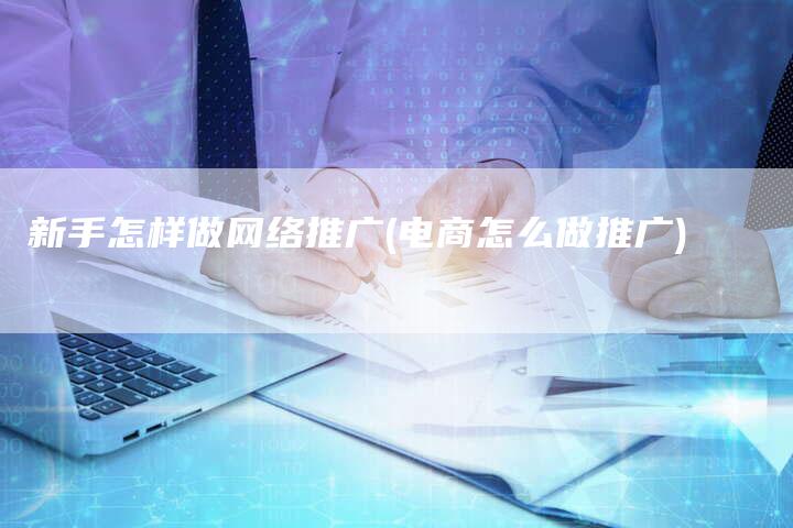新手怎样做网络推广(电商怎么做推广)-直编软文营销网