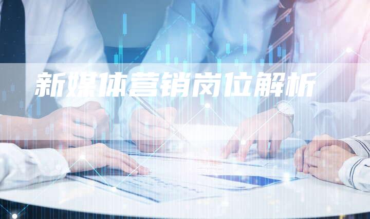 新媒体营销岗位解析