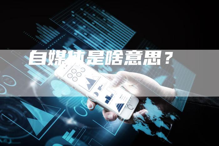 自媒体是啥意思?-直编软文营销网
