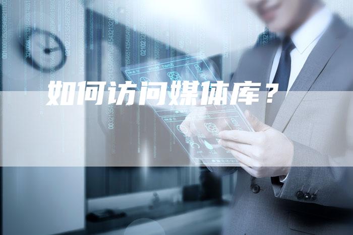 如何访问媒体库？