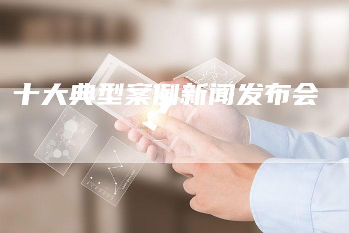 十大典型案例新闻发布会